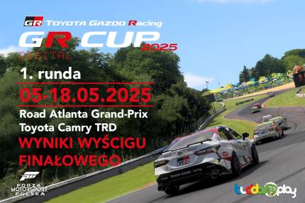 Wyniki wyścigu finałowego - 1. runda TOYOTA GR CUP DIGITAL 2025 -  Toyota Camry TRD - Road Atlanta Grand-Prix